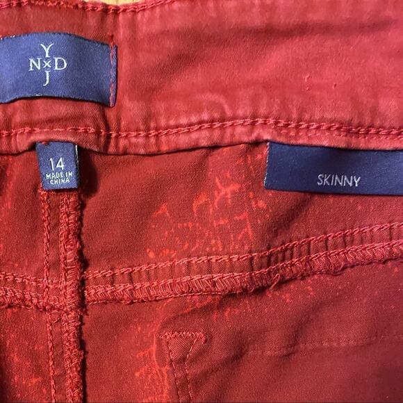 Nydj‎ Red reptile print skinny jeans - Picture 5 of 9